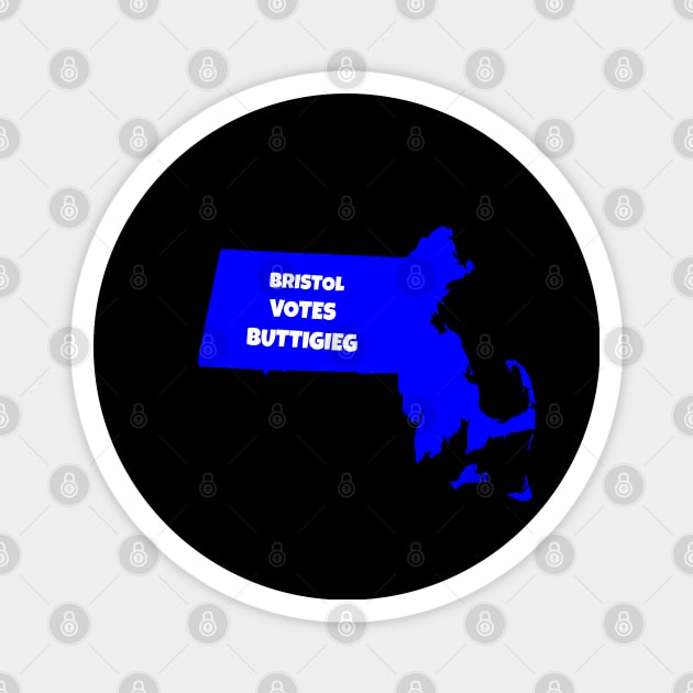 Massachusetts Bristol votes Buttigieg Magnet by Vine Time T shirts